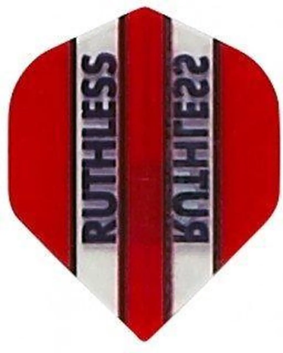Ruthless Transparant Red Dart Flights F3525