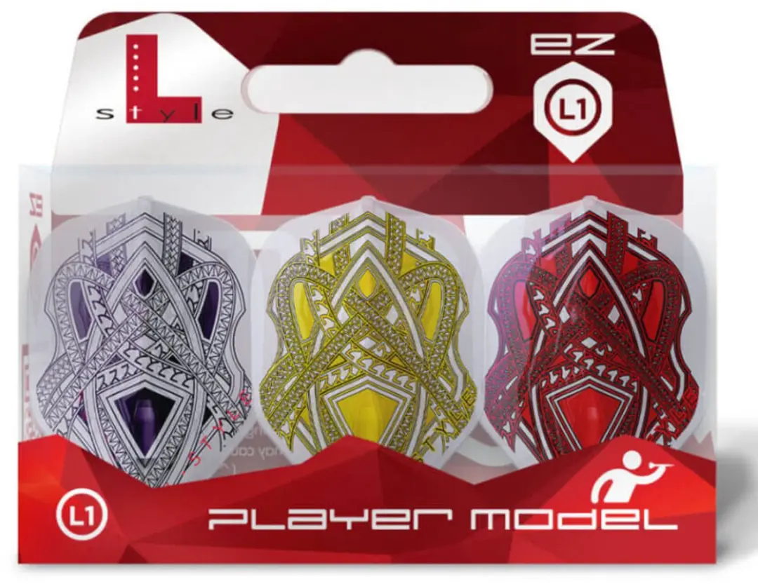 L-Style EZ L1 Mike de Decker Type B Dart Flights - F11063 - 3 Stuks