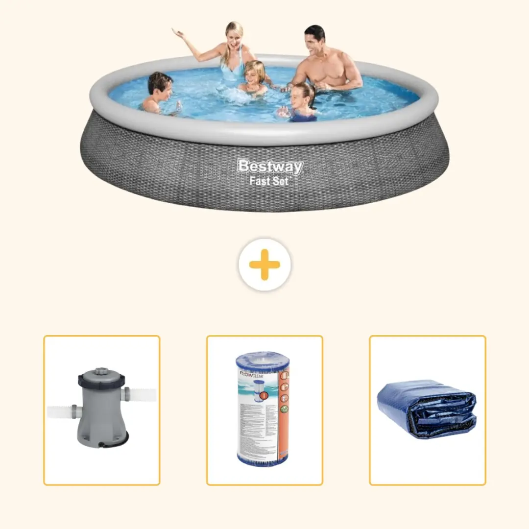 Bestway Fast Set Rond Zwembad 396x84cm