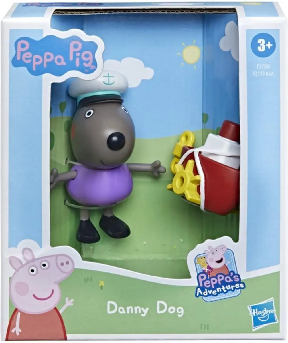 Peppa Pig Friend Danny Dog Speelfiguur - 6cm - Divers