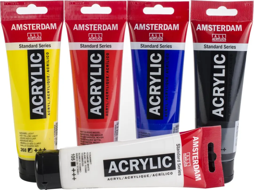 Amsterdam Standard Series Acrylverf Mengset - 5 Kleuren 600ml