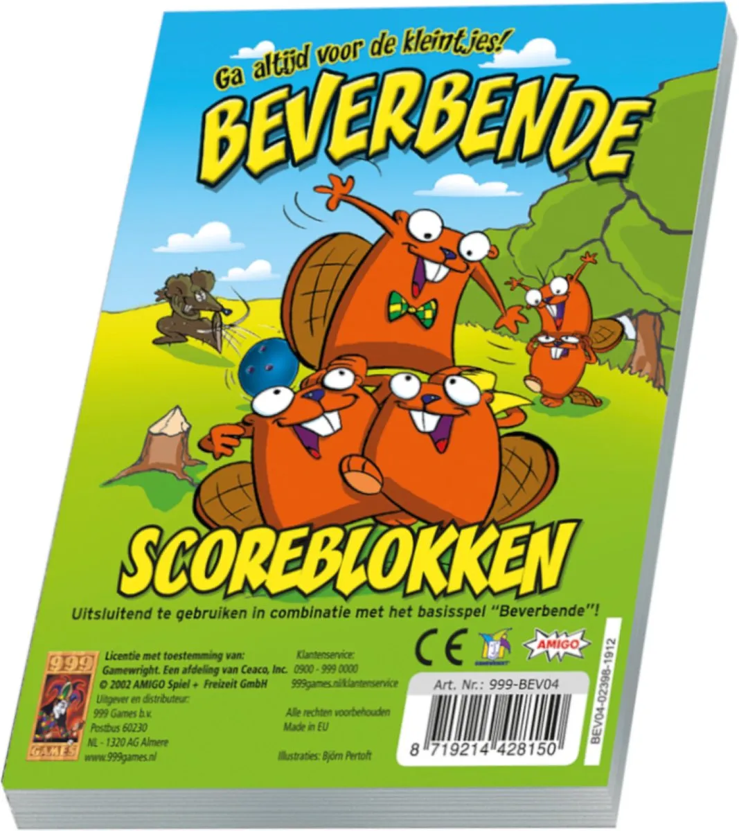 999 Games Beverbende Scoreblokken - 3 Stuks