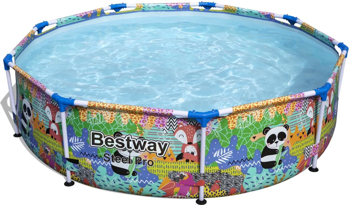 Bestway Steel Pro Opzetzwembad 274x66cm - Dierenprint