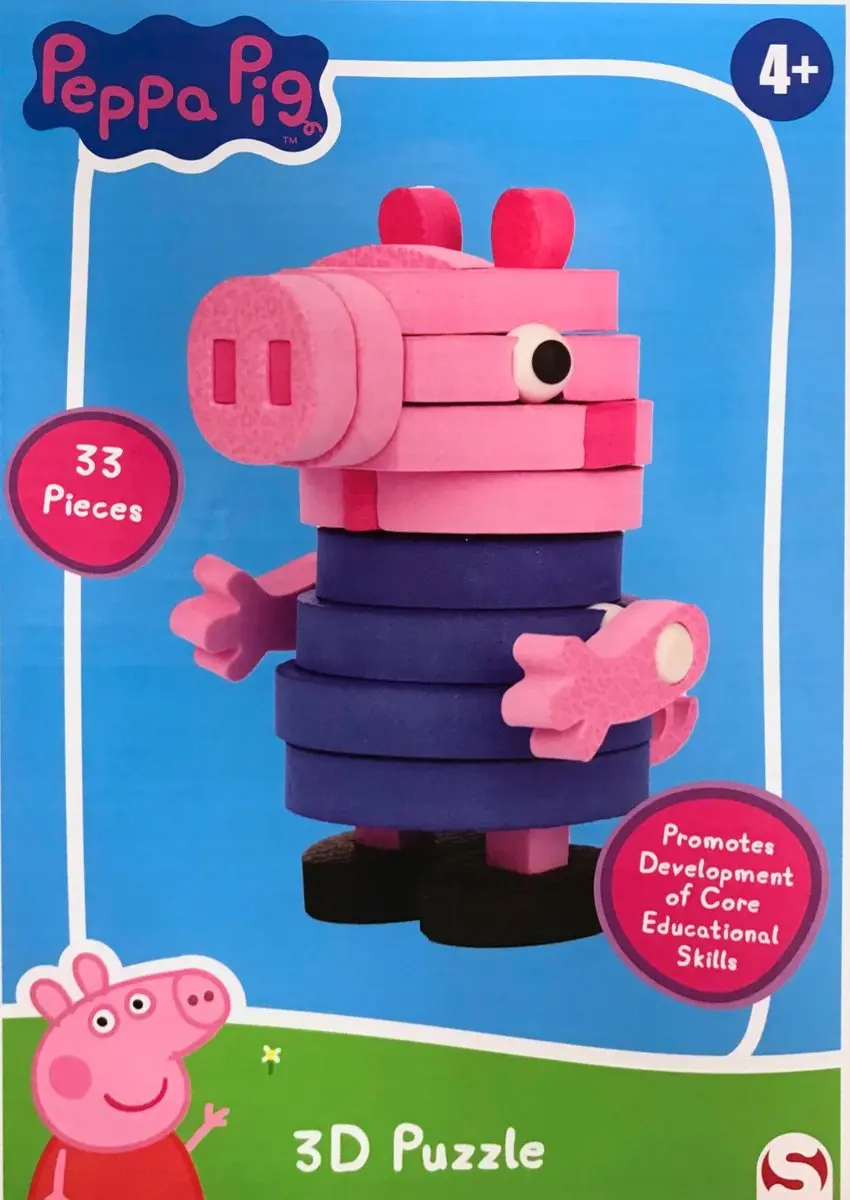 Peppa Pig 3D Schuimpuzzel 33 Stuks