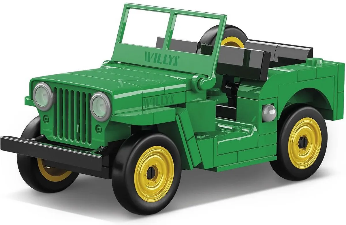 Cobi Jeep Willys CJ-2A - 111 Onderdelen - Meerkleurig