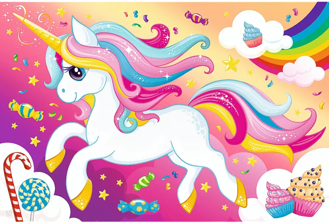 Unicorn Puzzel 100 Stuks - Multi Colour