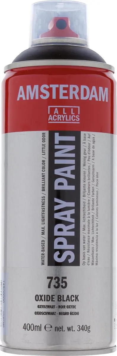 Amsterdam Spraypaint 735 Oxydzwart 400ml