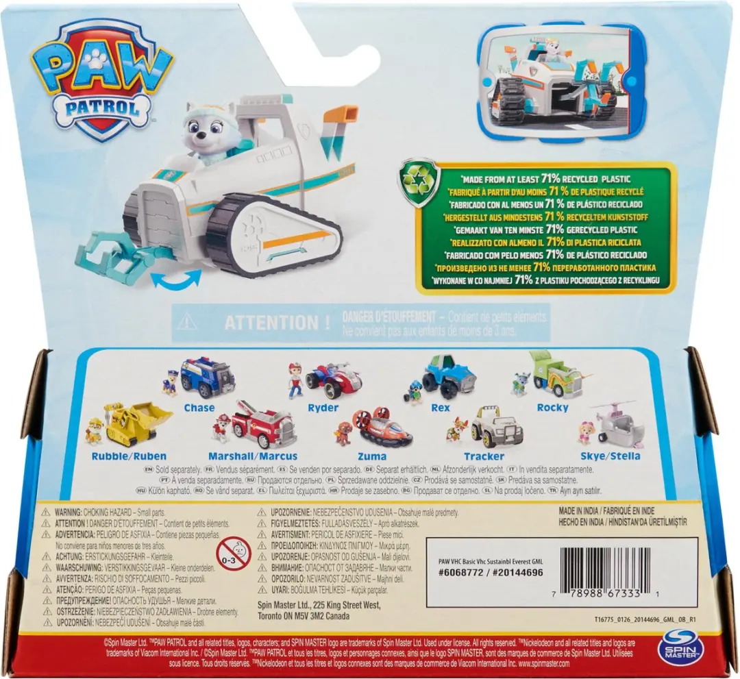 PAW Patrol Everest Sneeuwschuiver 6068772 - Speelgoedauto met figuur - afbeelding 6 van 6