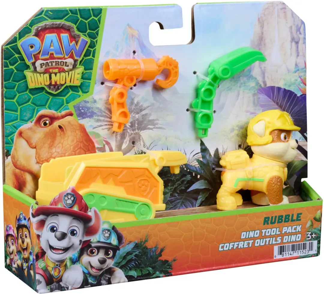 PAW Patrol Rubble Dino-gereedschapsset 6076021 - Actiefiguur 5cm - Meerkleurig