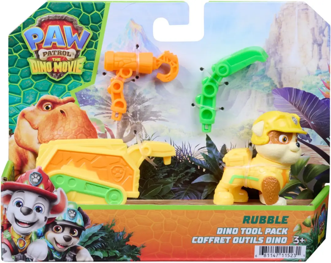 PAW Patrol Rubble Dino-gereedschapsset 6076021 - Actiefiguur 5cm - Meerkleurig