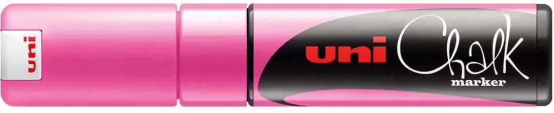 uni-ball Uni Chalk Marker 8K Metallic Roze - Blauw