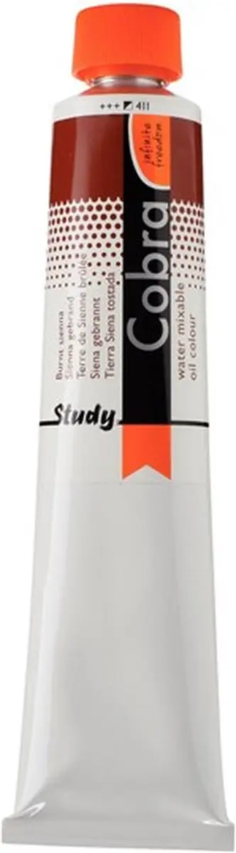 Cobra Study Water Vermengbare Olieverf Sienna Gebrand 200ml