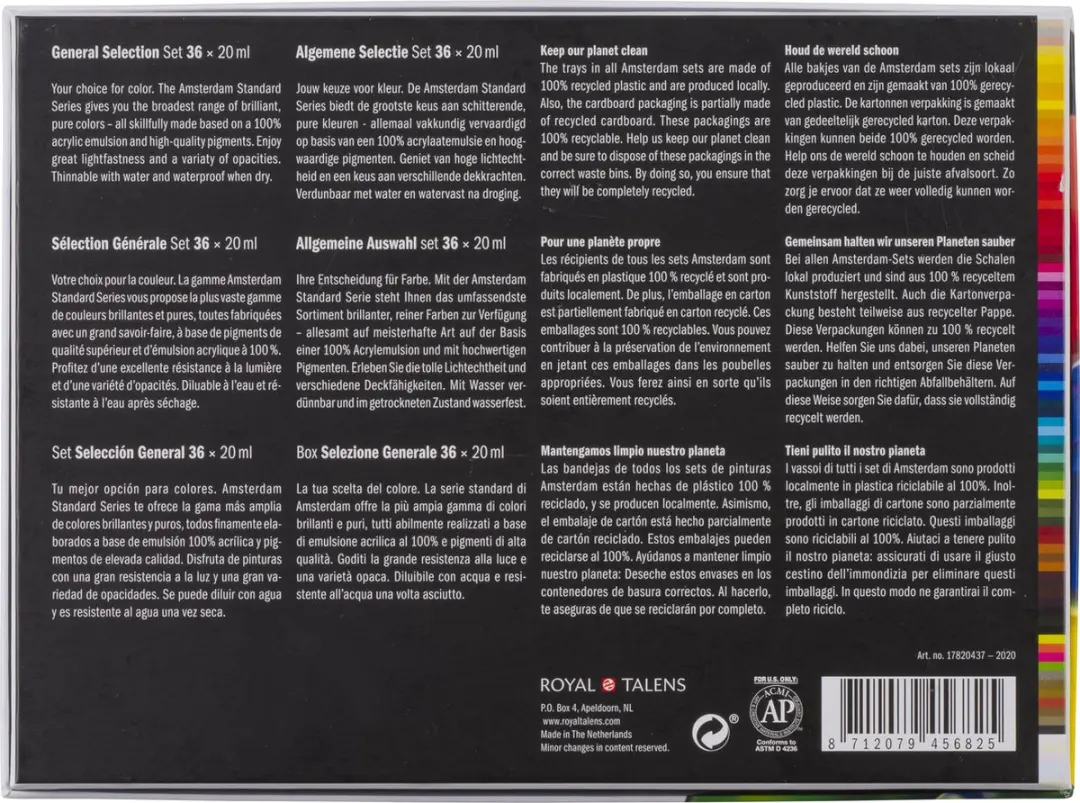 Amsterdam Standard Series Acrylverf - 36 Kleuren 20ml