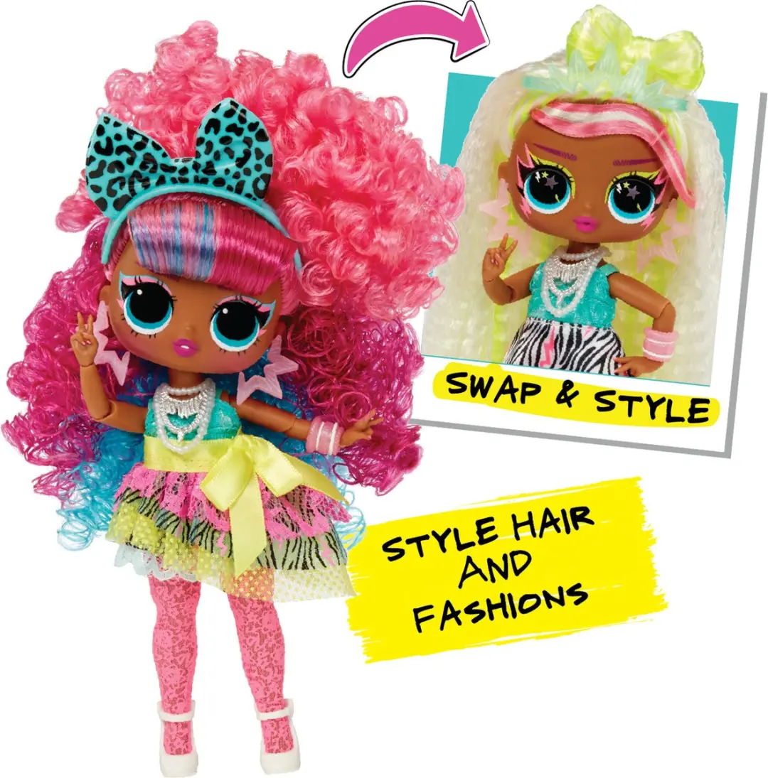 LOL Surprise! Swap Modepop Cora Curls-2-Crimps - 16,5 cm - afbeelding 6 van 6