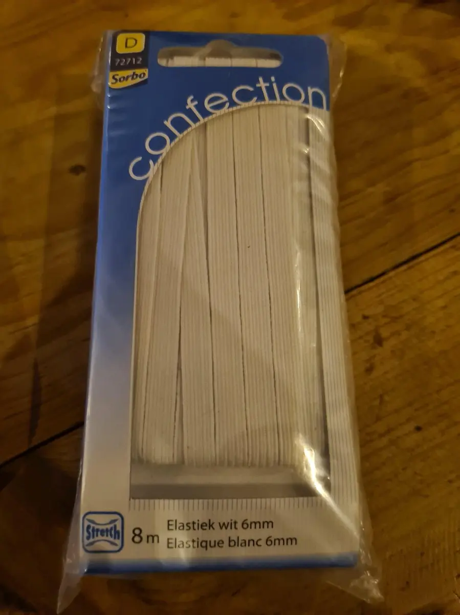 Sorbo Elastiek Wit 6mm
