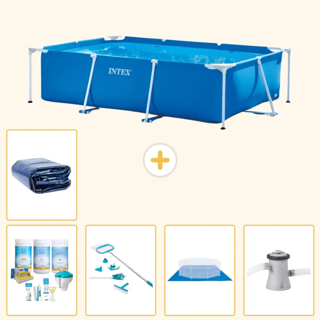Intex Frame Zwembad 260x160cm Blauw