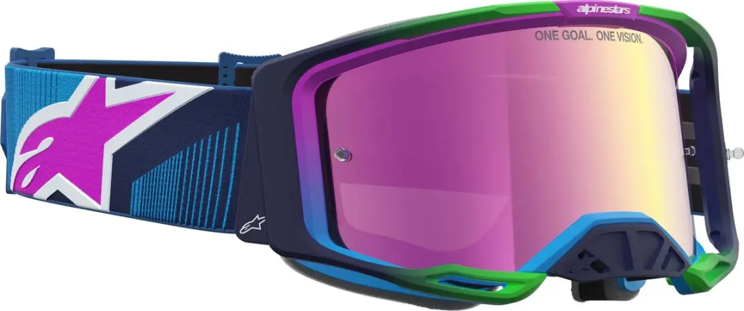 Alpinestars Vision 8 Maven Mirror Motocrossbril - Blauw/Paars