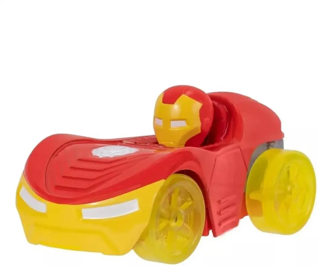 Hasbro Spidey Amazing Friends Iron Man Voertuig 7cm - Metaal - Rood