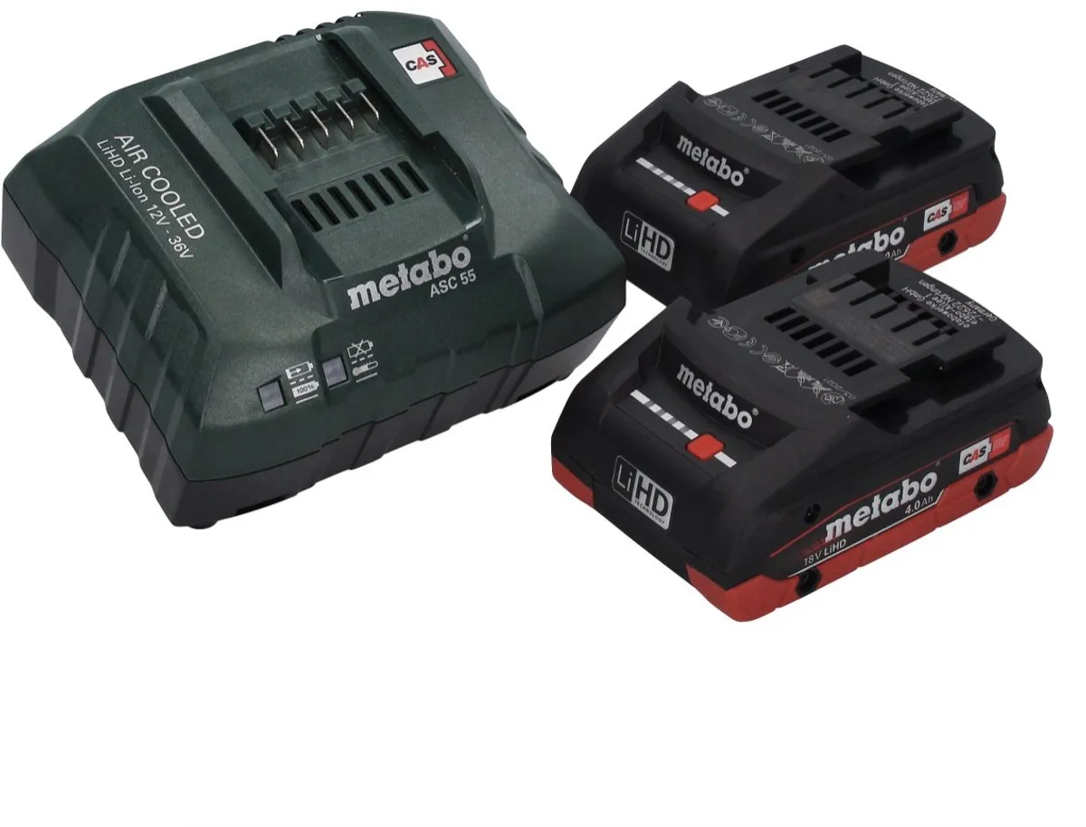 Metabo WB 18 LT BL 11-125 Haakse Slijper - 125mm - 2x 4.0Ah Accu + Lader - afbeelding 5 van 5