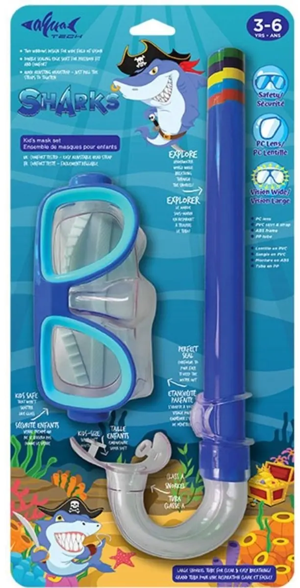 Aquatech Sharks Snorkelset