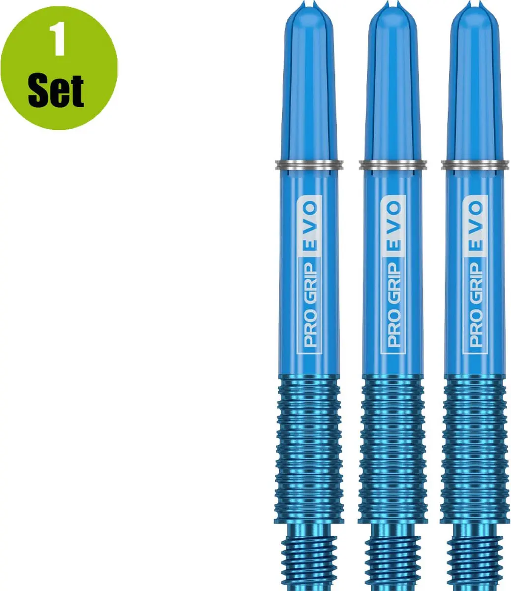 Target Pro Grip Evo Al Blauw Dart Shafts 3 Stuks