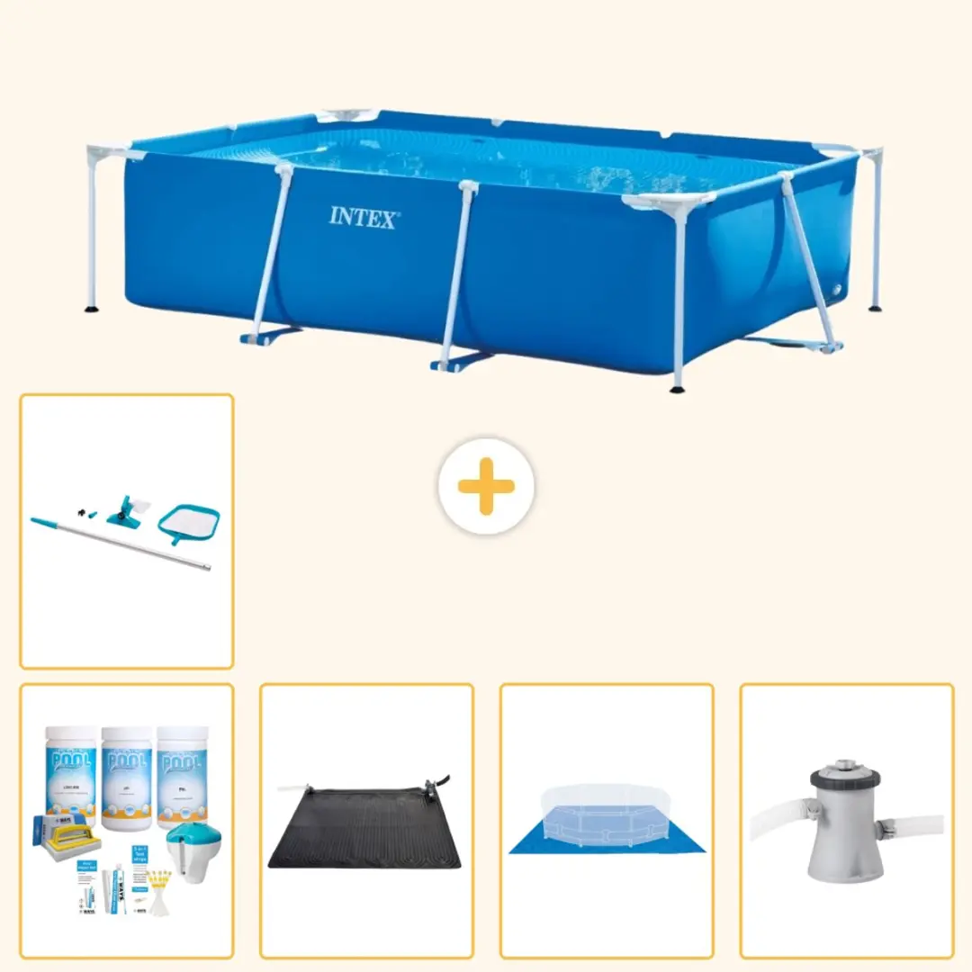 Intex Frame Zwembad 260x160cm Blauw