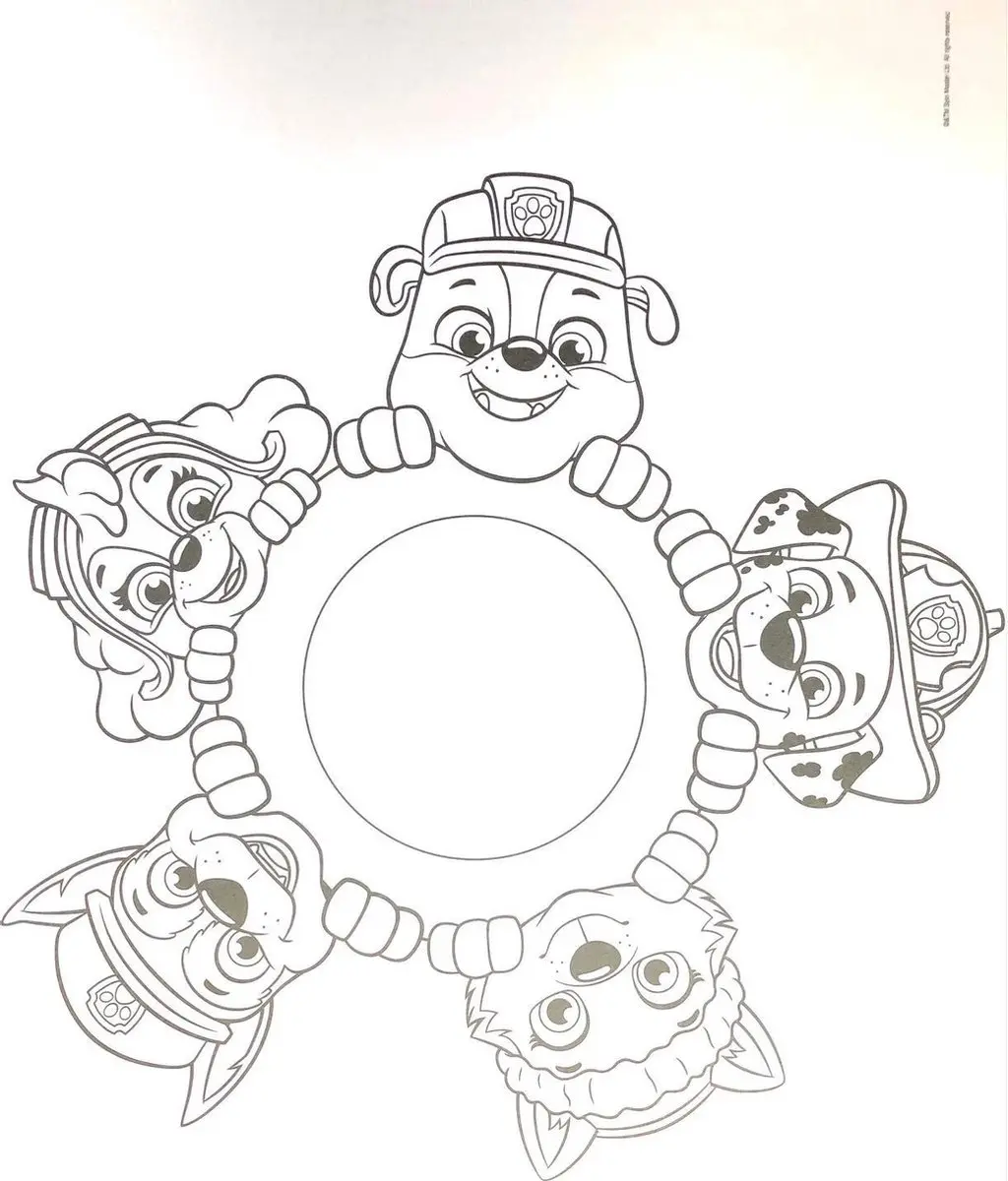 PAW Patrol Kleurboek Placemats - 12 Stuks Blauw