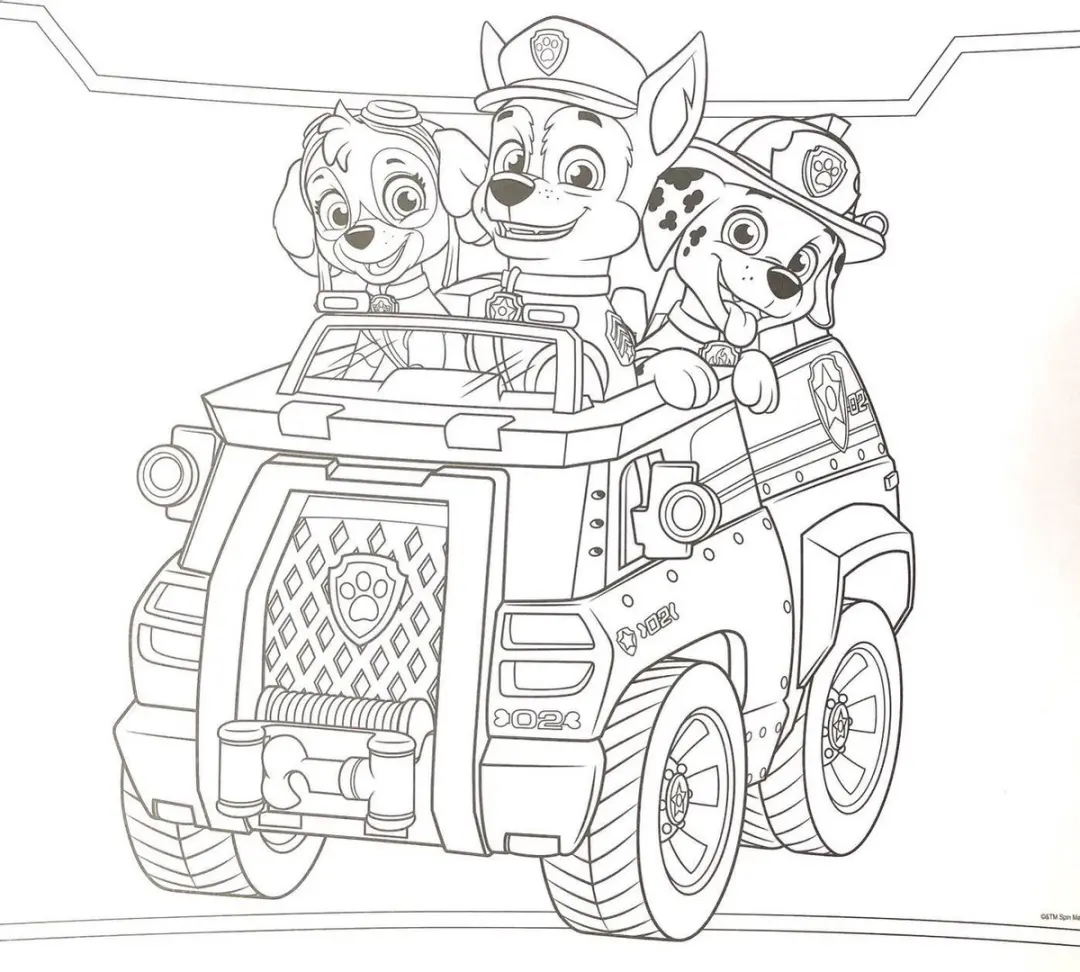 PAW Patrol Kleurboek Placemats - 12 Stuks Blauw