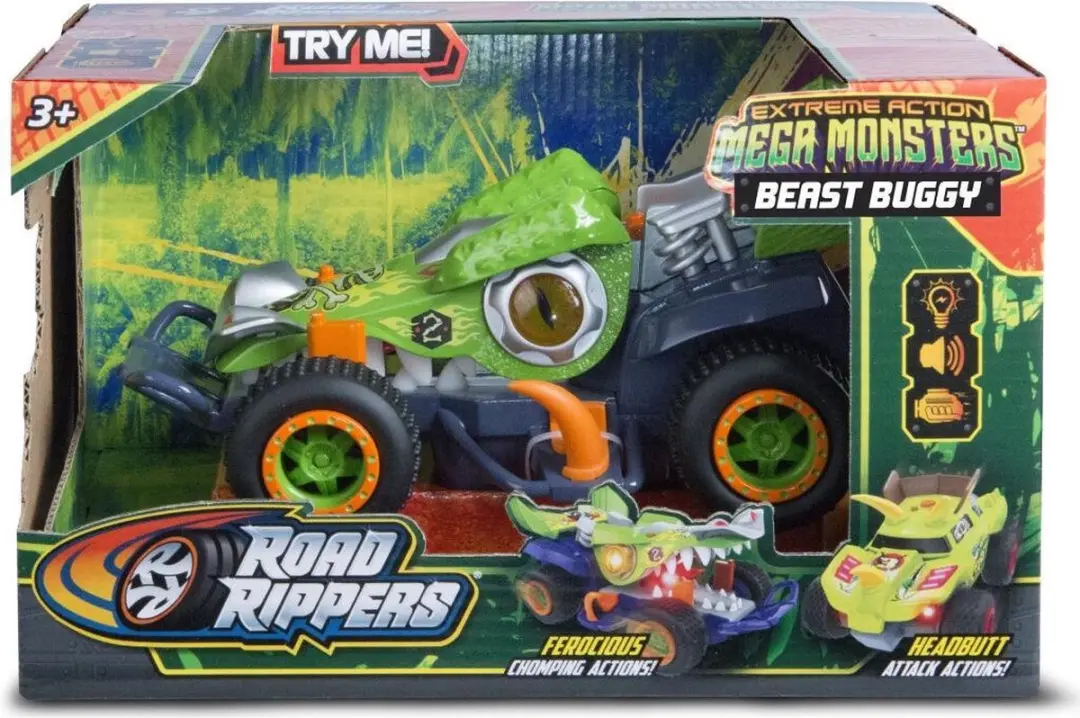 NIKKO Road Rippers Extreme Action Monsterbuggy - Groen - 3x AAA