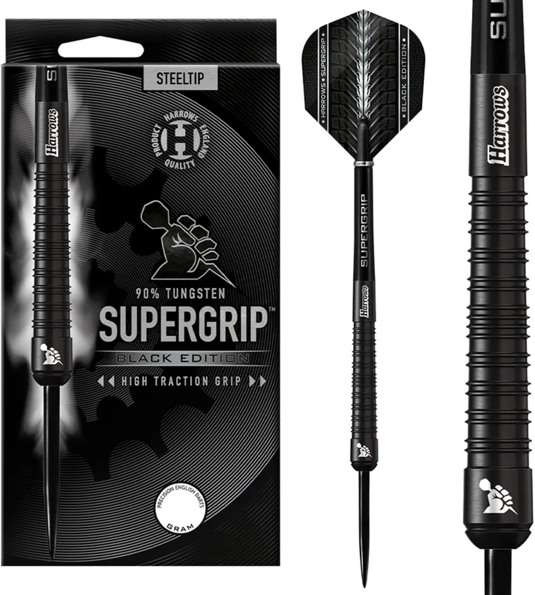Harrows Supergrip Black Edition 26g Tungsten