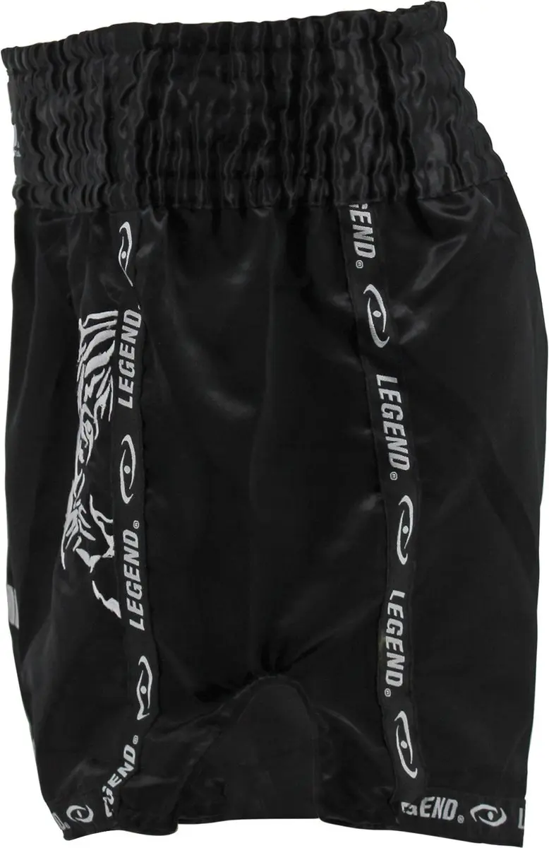 Legend Kickboksbroek Tijger - XL - Zwart
