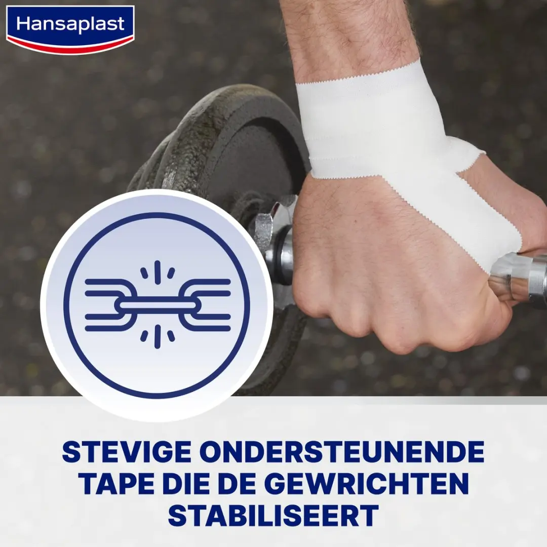 Hansaplast Stevige Sporttape 3,75cm x 10m - Wit