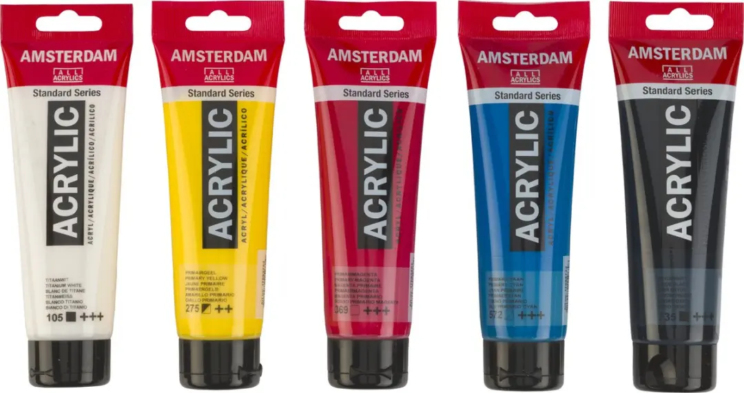 Amsterdam Standard Acrylverf Primaire Set - 5 x 120ml - Assorti