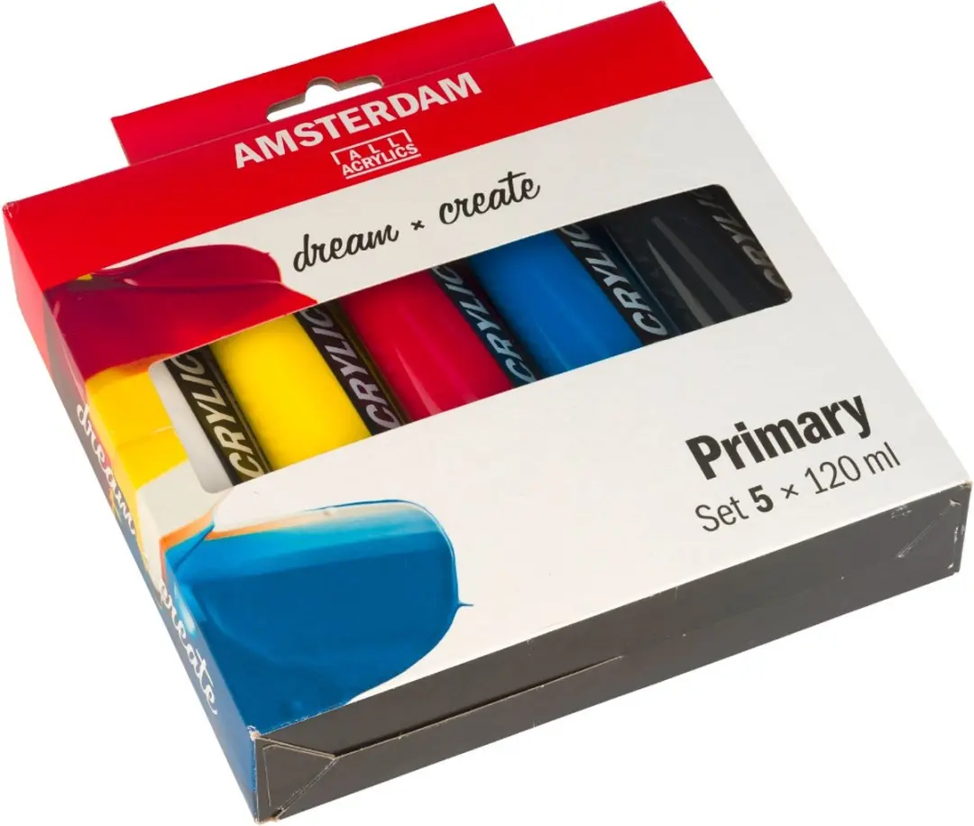 Amsterdam Standard Acrylverf Primaire Set - 5 x 120ml - Assorti