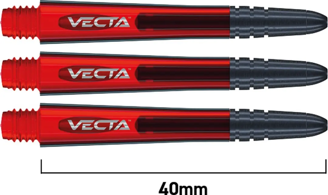 Winmau Vecta Red Dart Shafts 3 Stuks