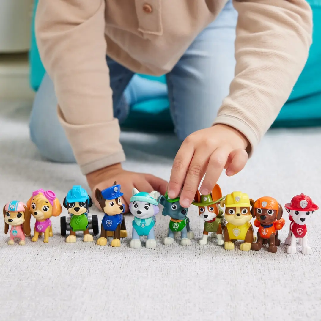 PAW Patrol 10e Verjaardag Speelfiguren Set - 10 Stuks - 6065255