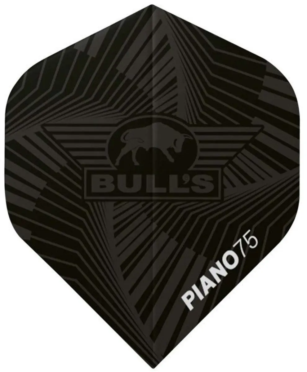 Bull's Flights Piano 75 No2. - 3 Stuks - Zwart