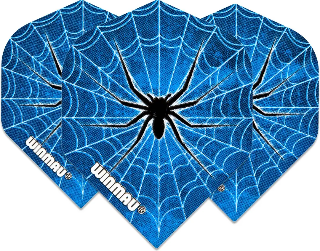 Winmau Mega Standard Dartvluchten - Blauw/Zwart - 3 Stuks