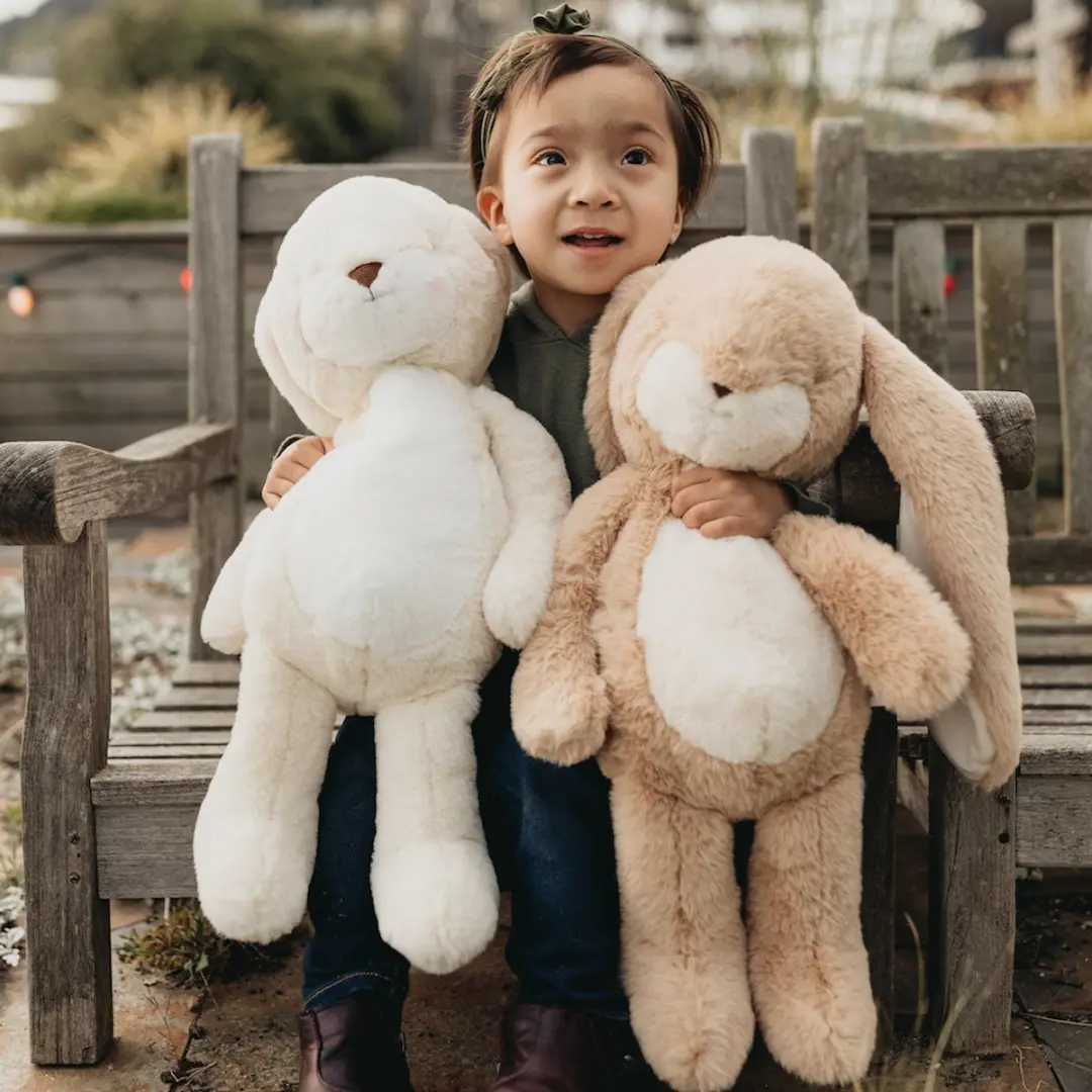 Bunnies By The Bay Floppy Nibble Knuffel - 52cm - Crème - afbeelding 6 van 6