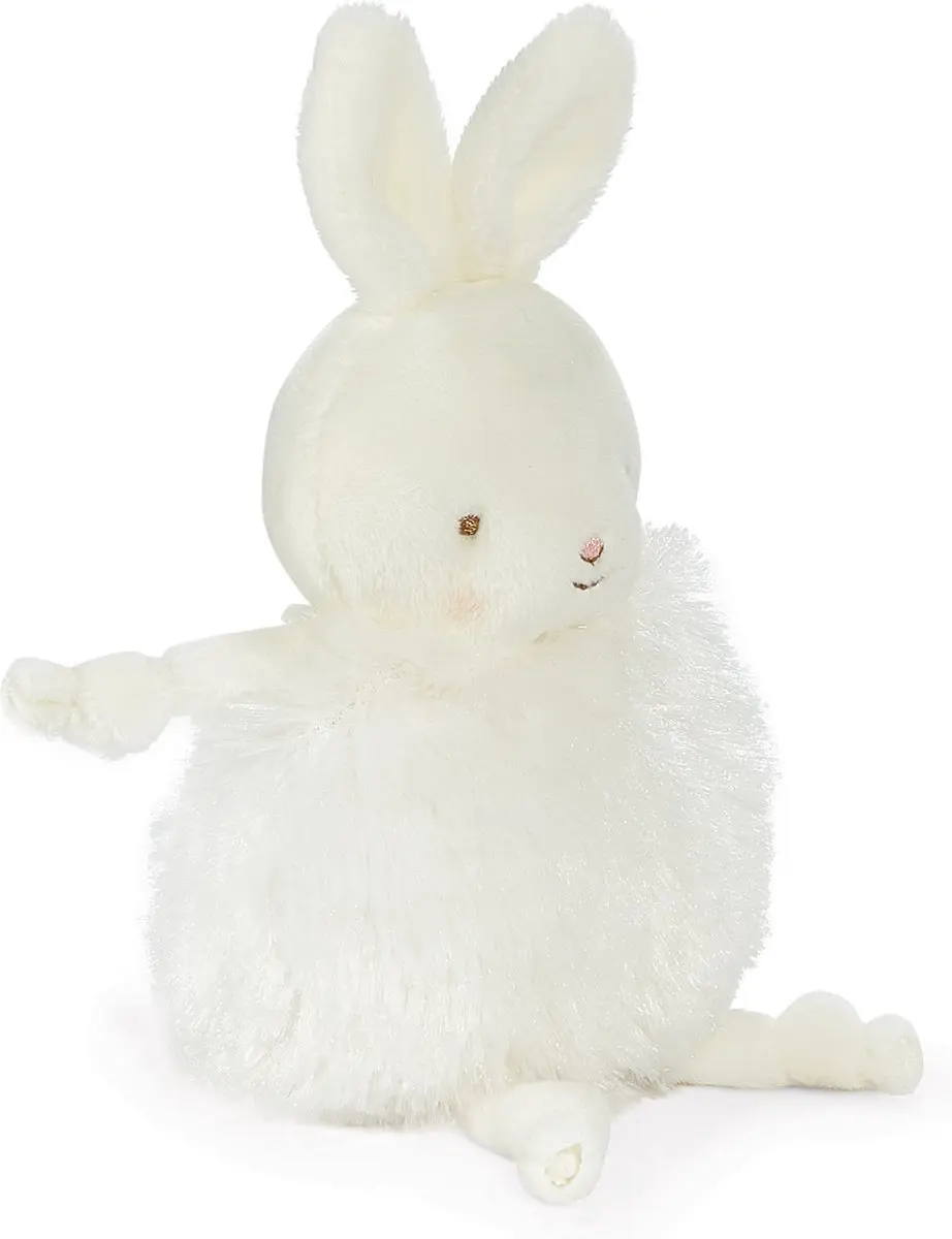 Bunnies By The Bay Roly Poly Konijn Knuffel 13cm - Wit - afbeelding 6 van 6
