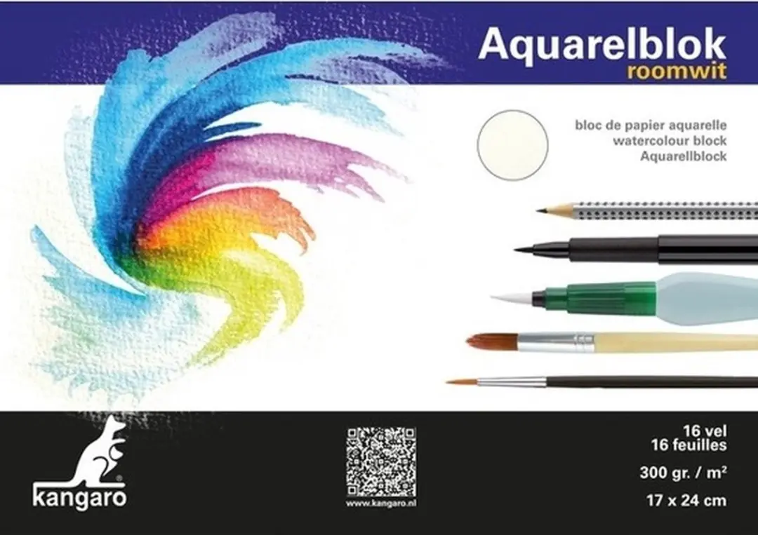 Kangaro Aquarelblok 16 Vel