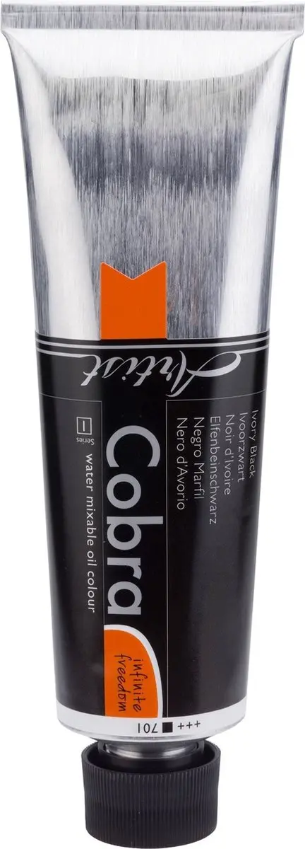 Cobra Artist Olieverf Tube 150ml - Ivoor Zwart