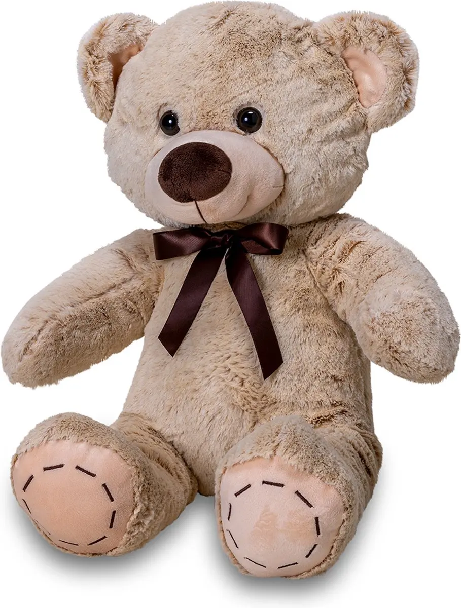 Wicotex Teddybeer 45cm Pluche Knuffel - Beige/Bruin