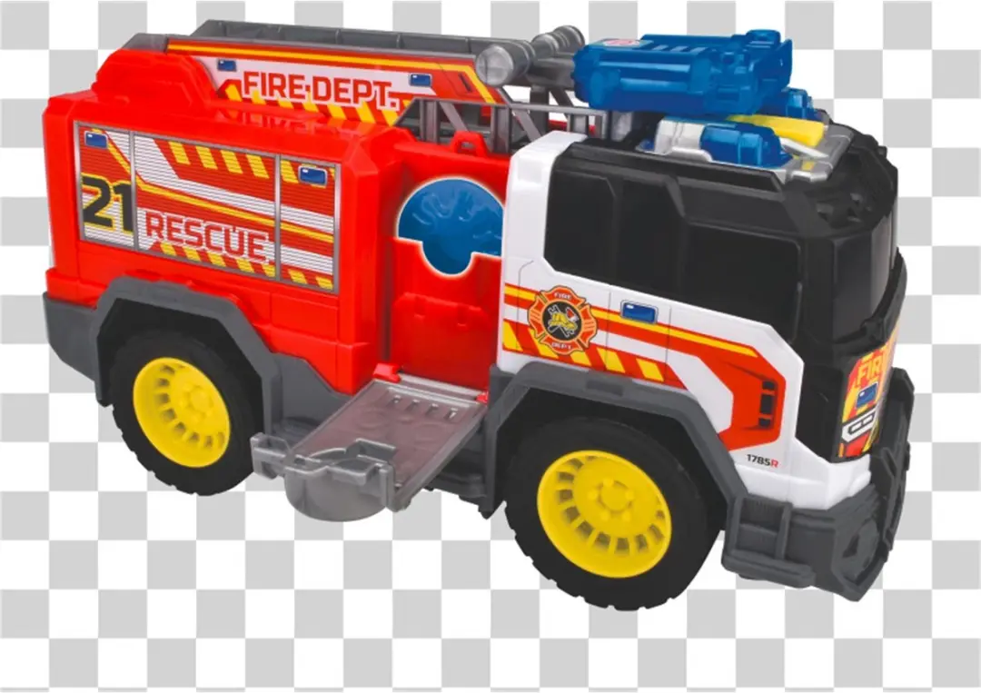 Dickie Toys Brandweerwagen met Opvouwbare Ladder - 203306020