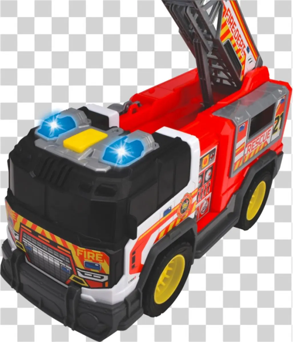 Dickie Toys Brandweerwagen met Opvouwbare Ladder - 203306020
