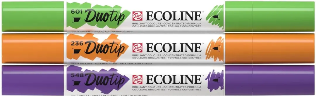 Ecoline Duotip Marker Set Secundair - 3 Stuks