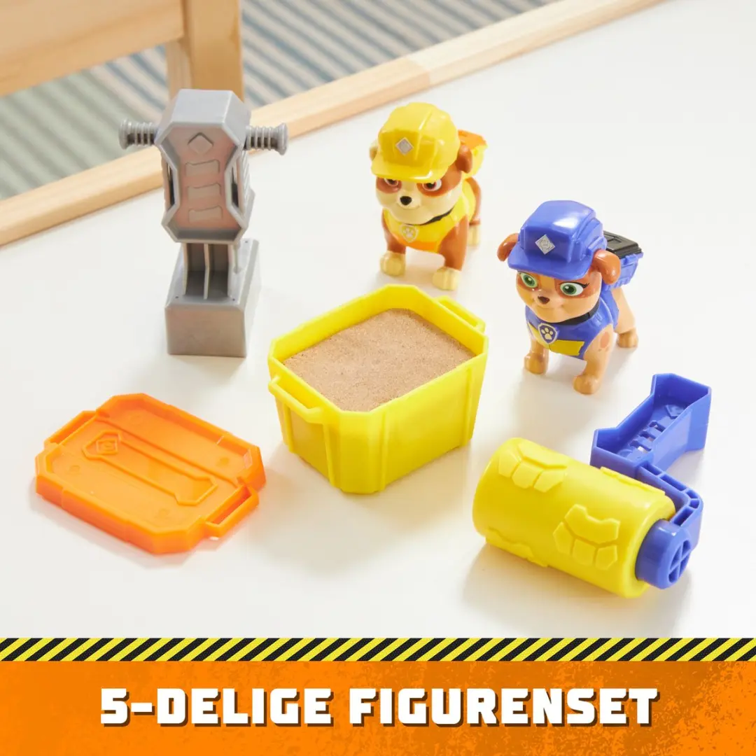 Spin Master Rubble & Crew Mix Build-It Set 6066686 - 85g Speelzand - 2 Stuks Gereedschap - Meerkleurig