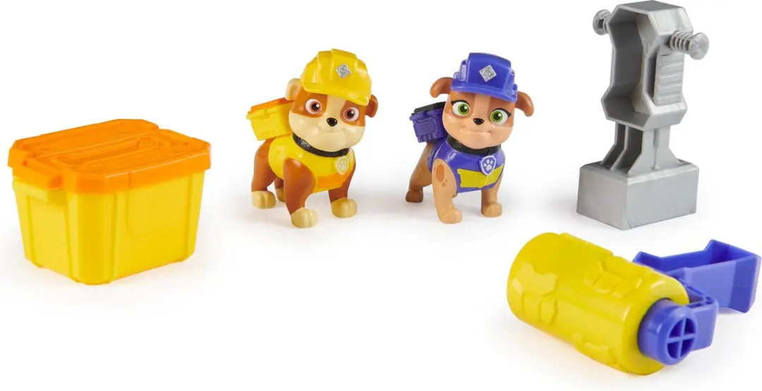 Spin Master Rubble & Crew Mix Build-It Set 6066686 - 85g Speelzand - 2 Stuks Gereedschap - Meerkleurig