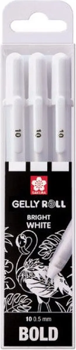 Sakura Gelly Roll Classic 08 Witte Gelstiften - 6 Stuks