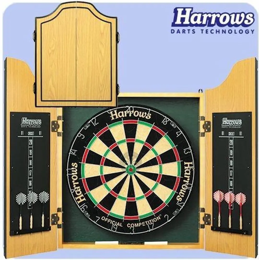 Harrows Pro’s Choice Complete Set - Sisal Dartbord & Darts - Multicolor